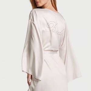 VICTORIA'S SECRET
Bride Embellished Satin Short Robe